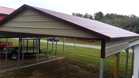 boxed eave style metal garages|boxed eave roof metal.